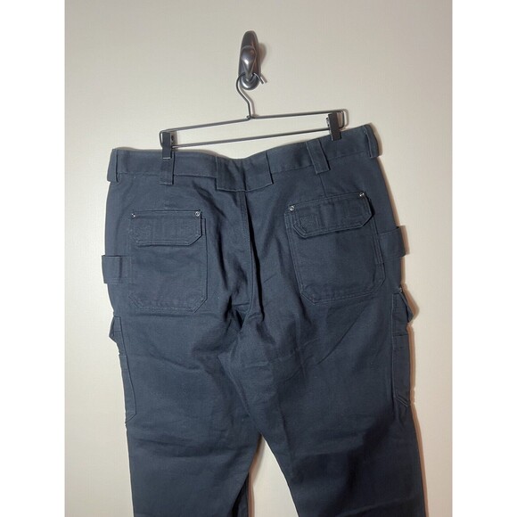 Duluth Trading Co Pants Men's 42 X 30 Black Cargo Relaxed Fit Canvas Work Pants - Picture 8 of 9